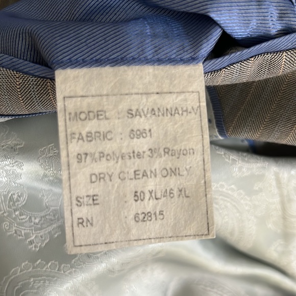 Steve Harvey Striped 3 Piece Grey Suit - Picture 7 of 17